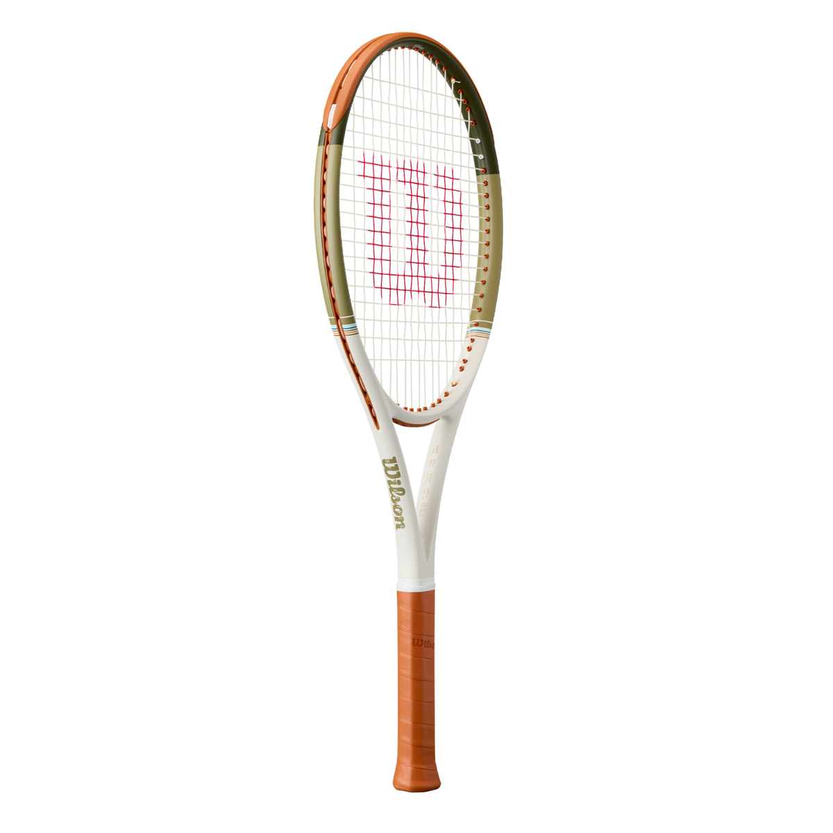 Wilson Ultra 100 V5 Desert 2026 Tennis Racket, Brown/Green, back view