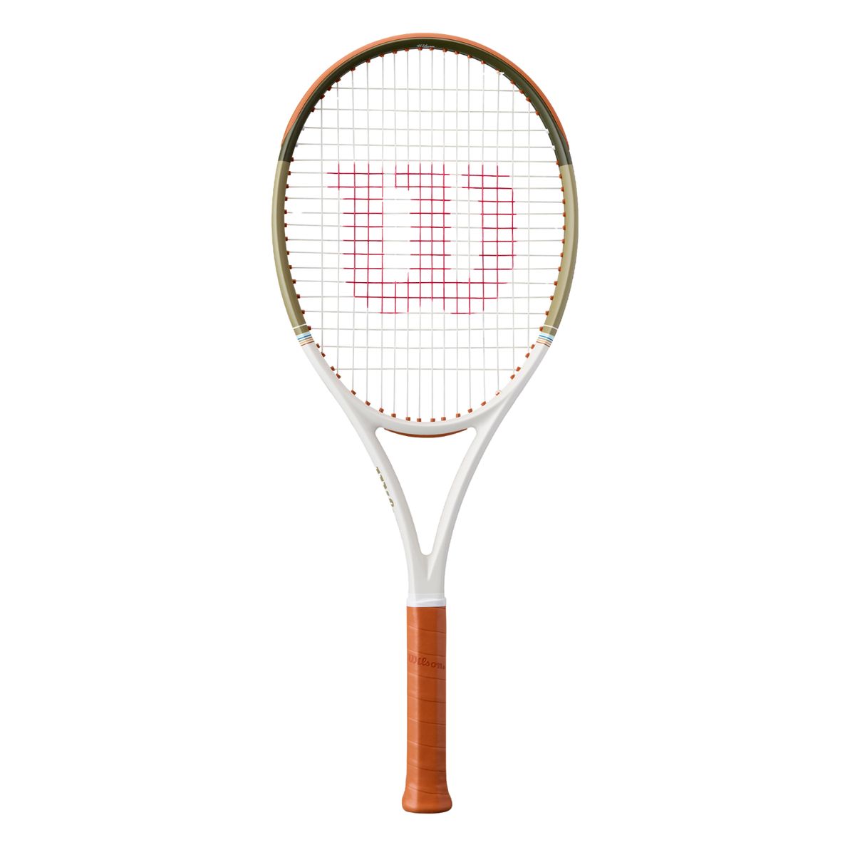Wilson Ultra 100 V5 Desert 2026 Tennis Racket, Brown/Green, front view