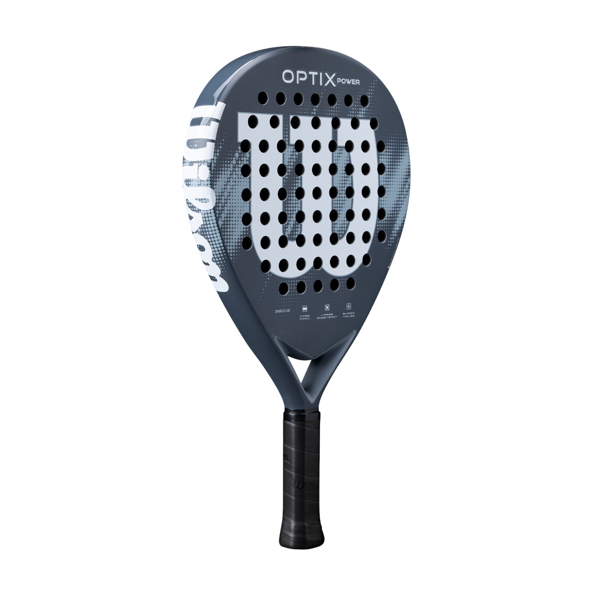 Wilson Optix V2 Power 2026 Padel Racket, Blue, back view