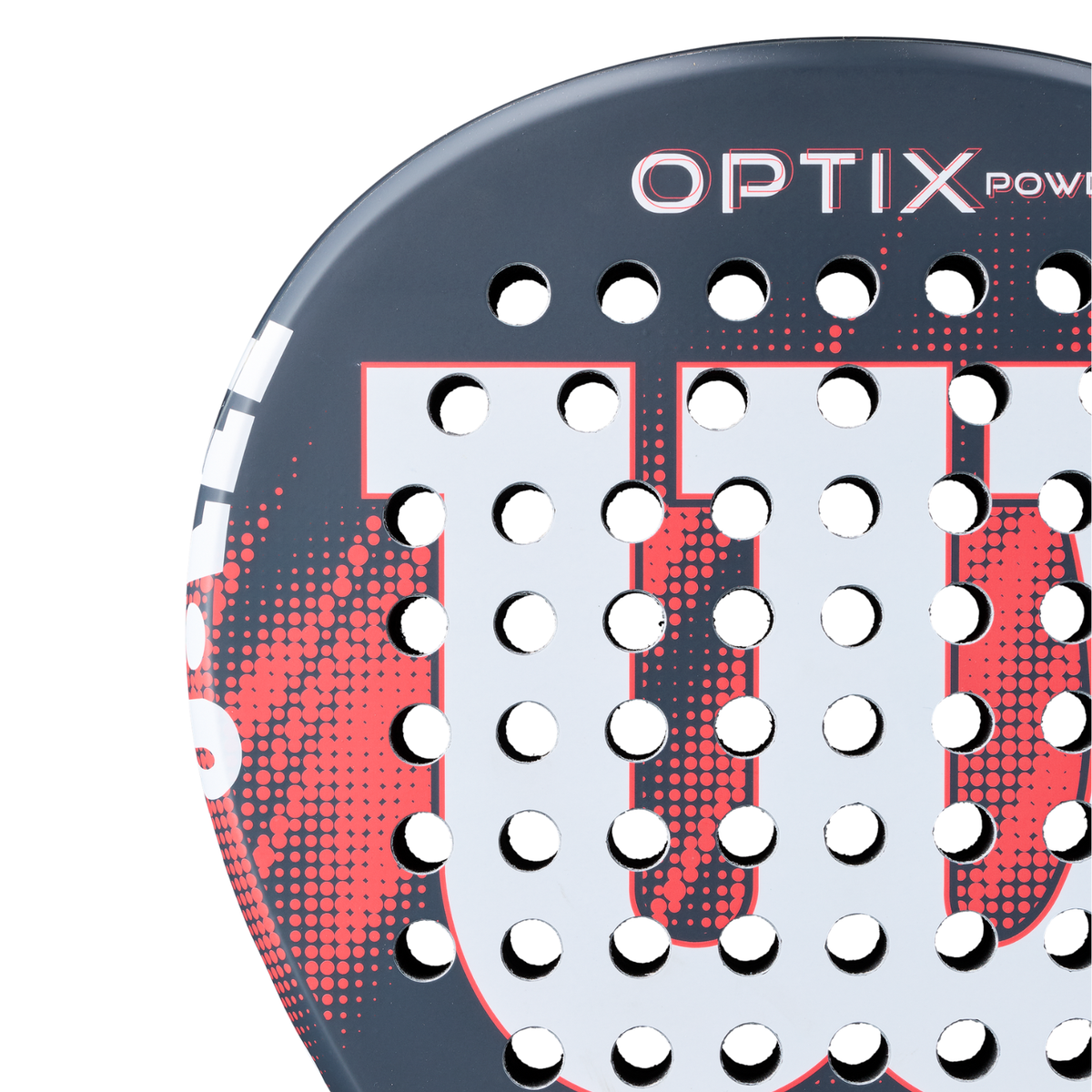 Wilson Optix V2 Power 2026 Padel Racket, Red, detail view