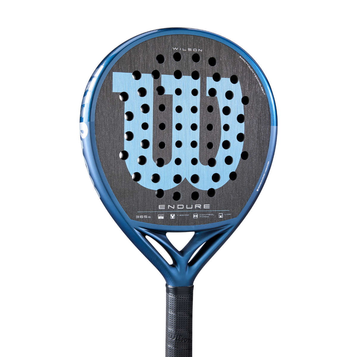 Wilson Endure V1 2026 Padel Racket, Blue/Black, close-up detail