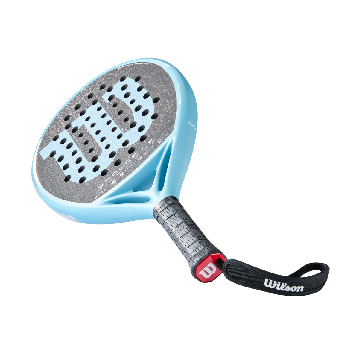 Wilson Endure LS V1 2026 Padel Racket, Blue/Black, close-up detail