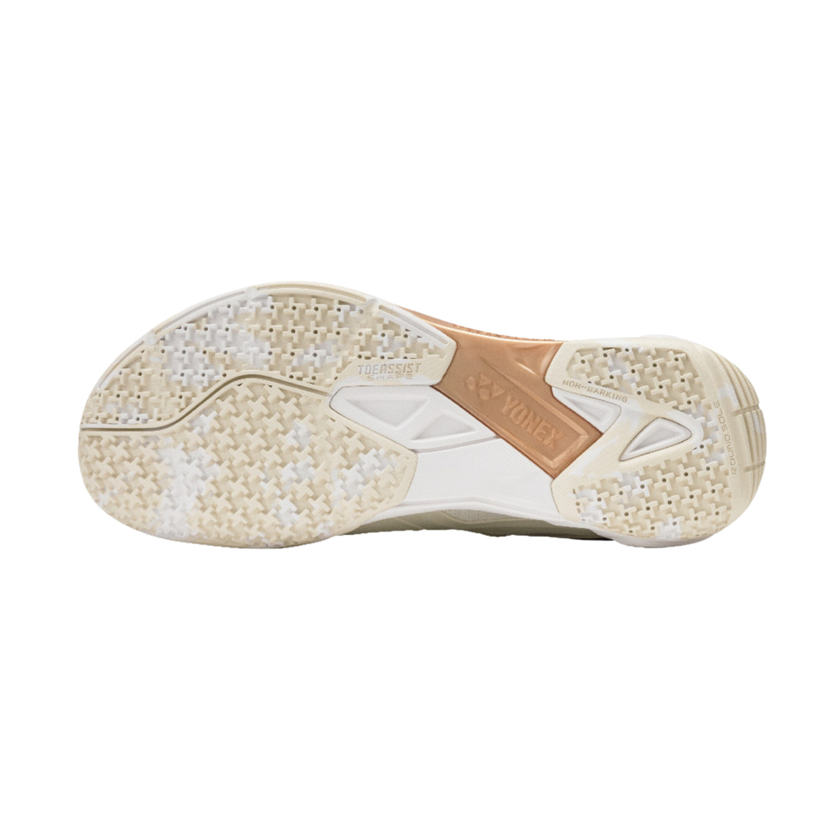 Yonex PC Cascade Drive Badminton Shoe Unisex - Light Beige Badminton Shoes Yonex
