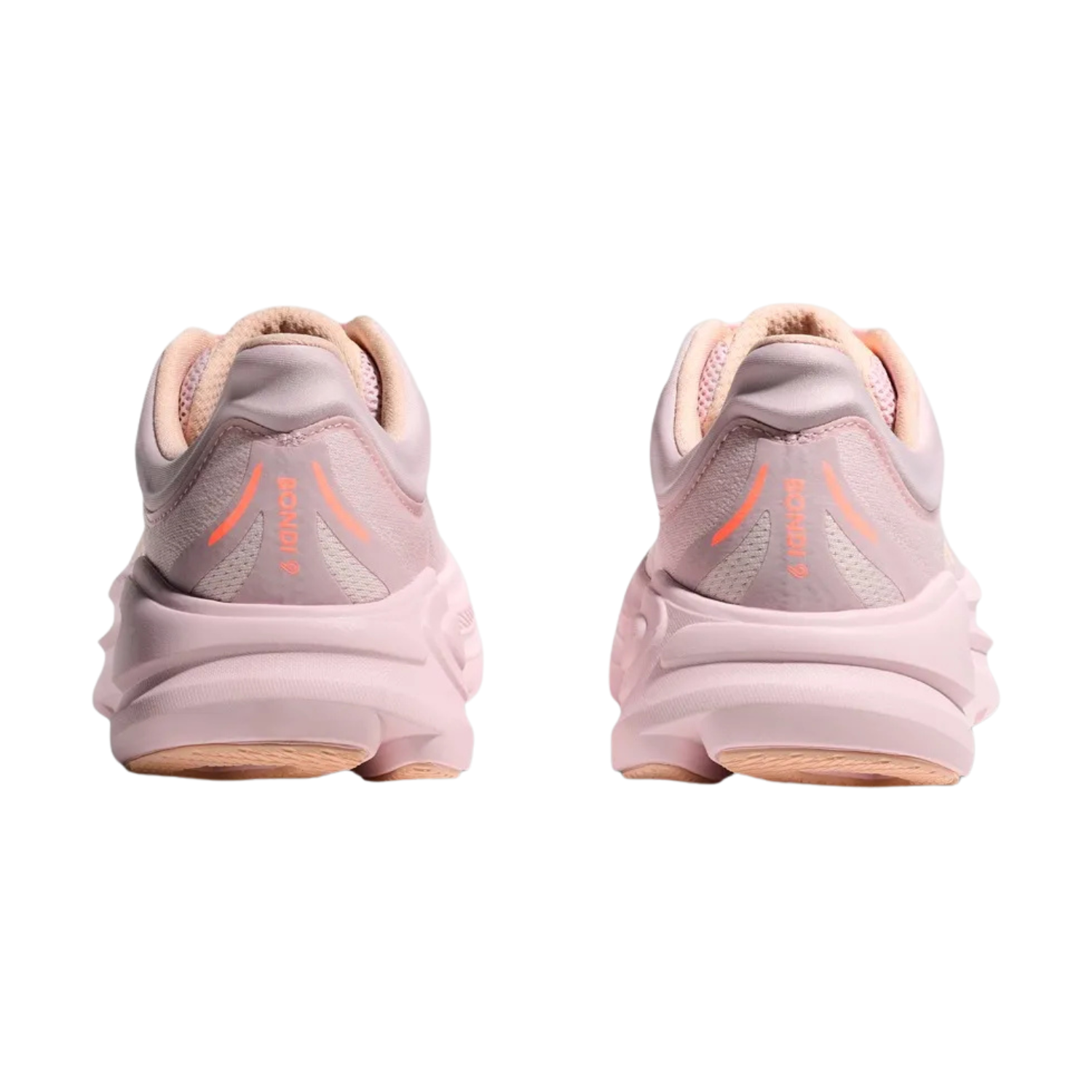 Hoka Bondi 9 Running Shoe Women - Lilac Cream/Tangerine Glow Running Shoes Hoka