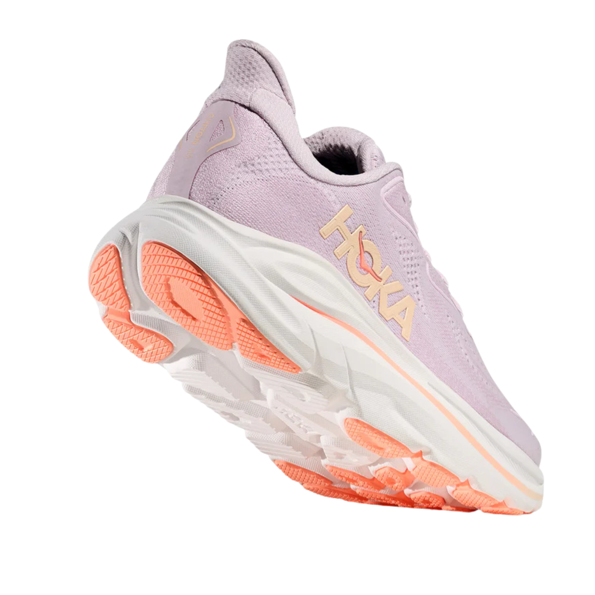 Hoka Clifton 10 Running Shoe Women - Lilac Cream/Tangerine Glow Running Shoes Hoka