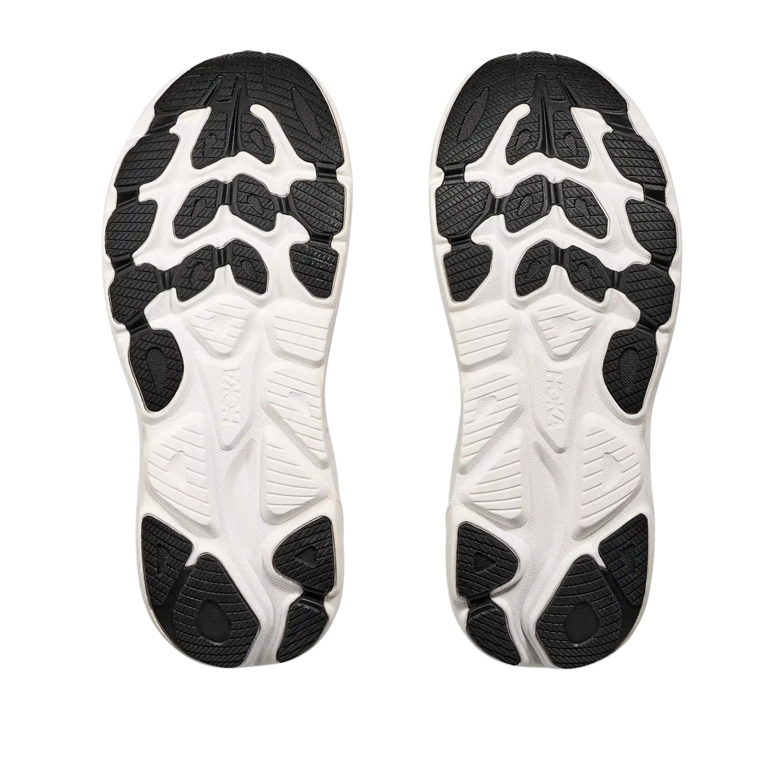 Hoka Clifton 10 Running Shoe Wide Men - Black/White Running Shoes Hoka