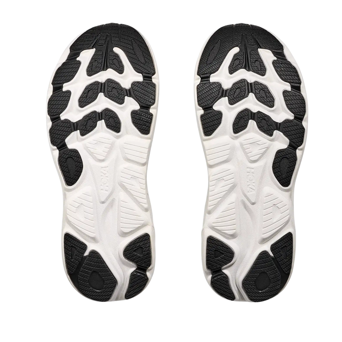 Hoka Clifton 10 Running Shoe Wide Men - Black/White Running Shoes Hoka