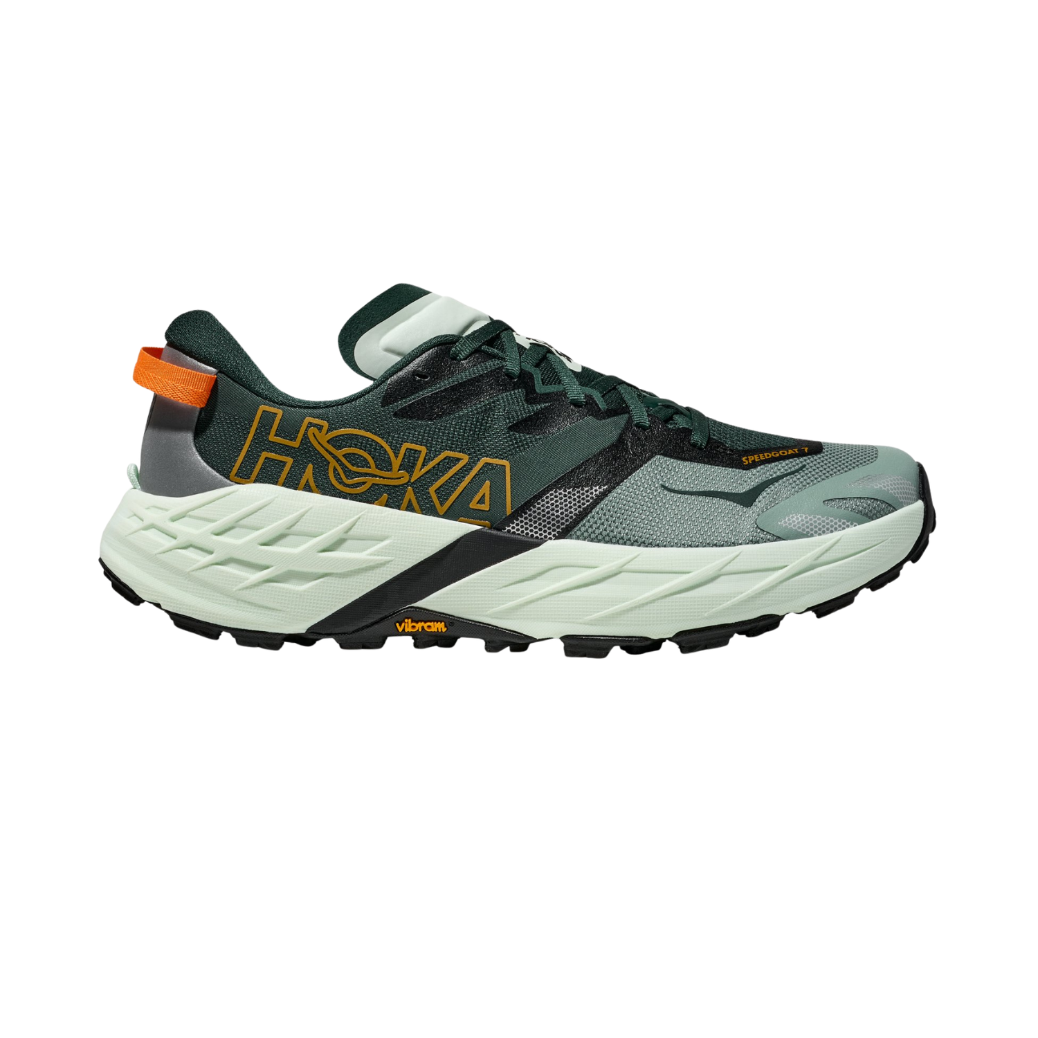 Hoka Speedgoat 7 Trail Shoe Men - Bay Leaf/Sea Gla Bay Leaf Sea Glass Running Shoes Hoka