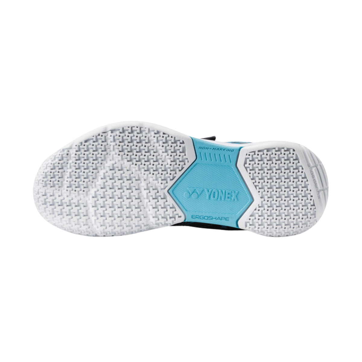 Yonex SHBSF1JB PC Strider Flow Badminton Shoe Junior Belt - Black/Blue Badminton Shoes Yonex