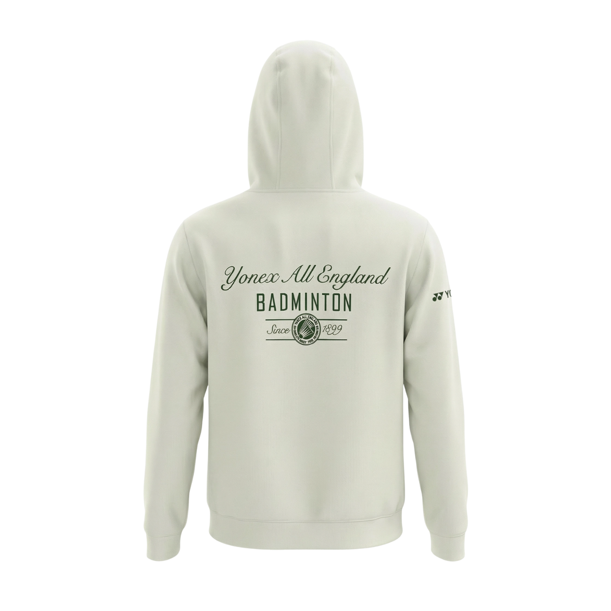 Yonex All England 1899 Unisex Zip Hoodie 26 - Cream Clothing Yonex