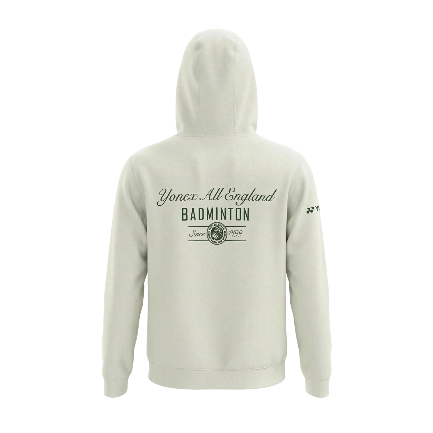 Yonex All England 1899 Unisex Zip Hoodie 26 - Cream Clothing Yonex