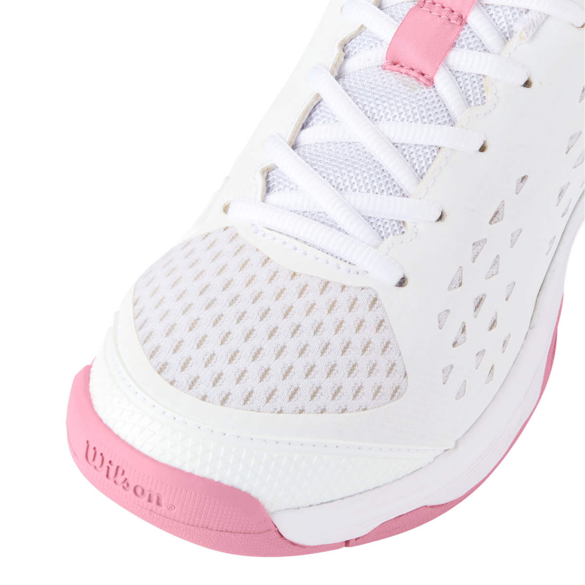 Wilson Rush Pro L Tennis Shoes Junior, White/Pink, alternative view