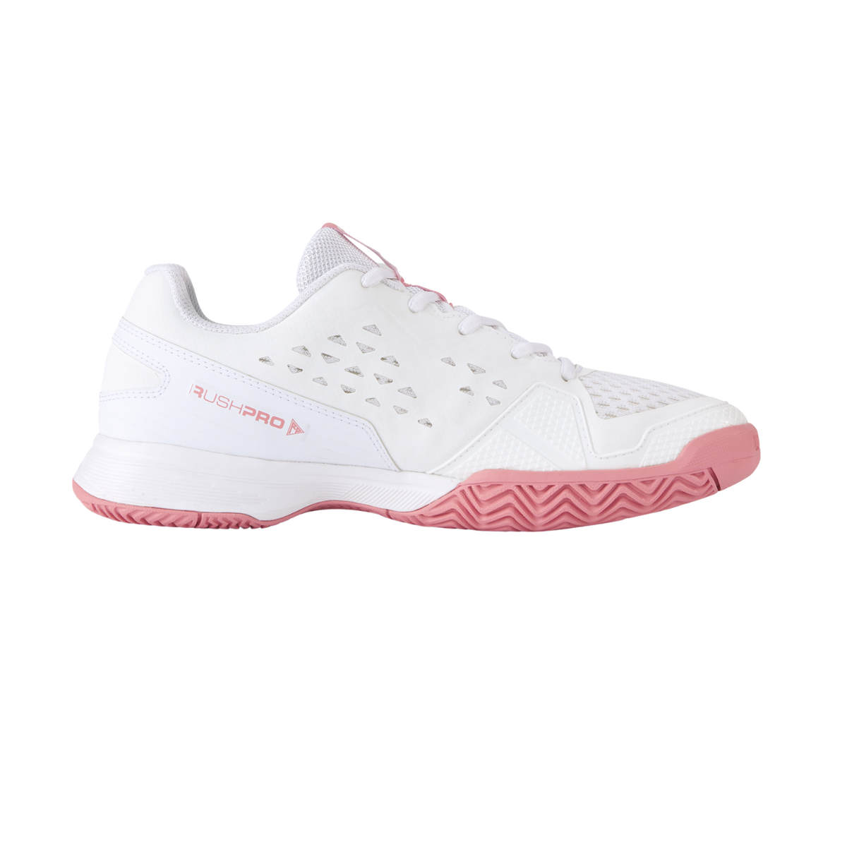 Wilson Rush Pro L Tennis Shoes Junior, White/Pink, side view