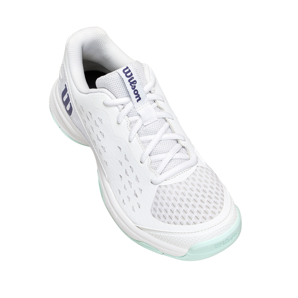 Wilson Rush Pro Ace Junior L Tennis Shoe, White/Bay/Skipper Blue, view 9