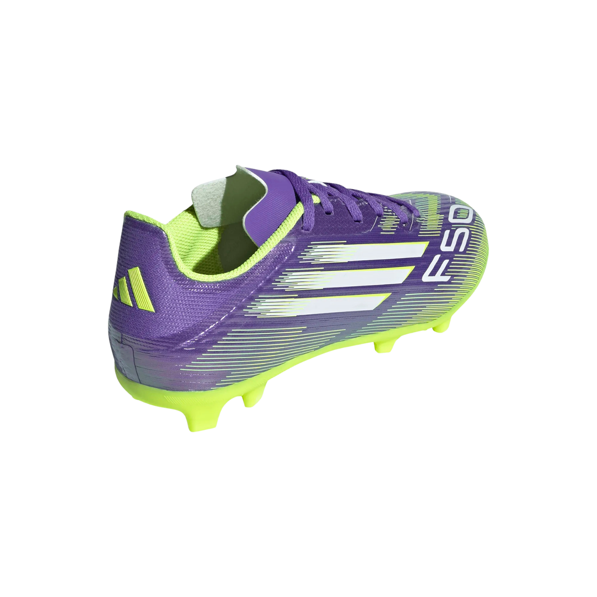 Adidas F50 League FG/MG Shoes Junior - Purple/White/Lemon shoes Adidas