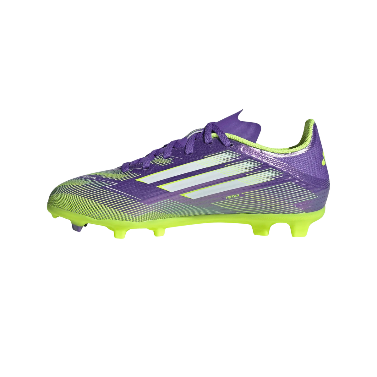 Adidas F50 League FG/MG Shoes Junior - Purple/White/Lemon Purple Rush Ftw White Lucid Lemon shoes Adidas