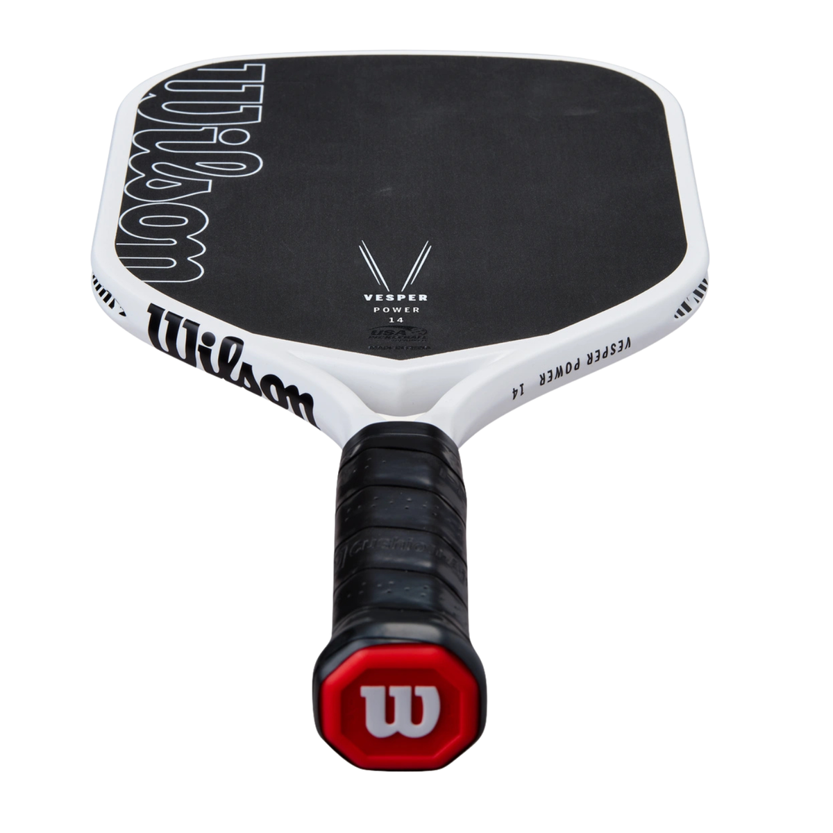 Wilson Vesper Power 14 V1 Pickleball Paddle, Black, detail view