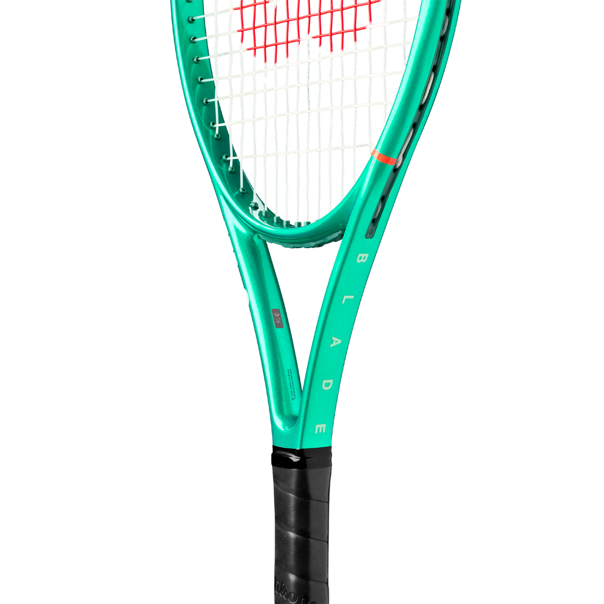 Wilson Blade 25 V10 2026 Tennis Racket, Green, close-up detail