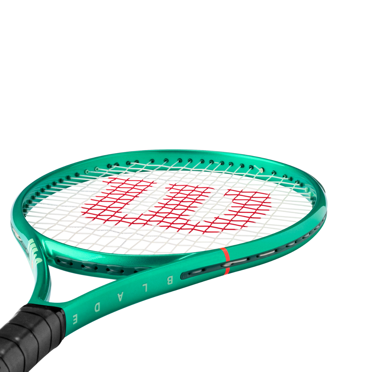 Wilson Blade 26 V10 2026 Tennis Racket, Green, close-up detail