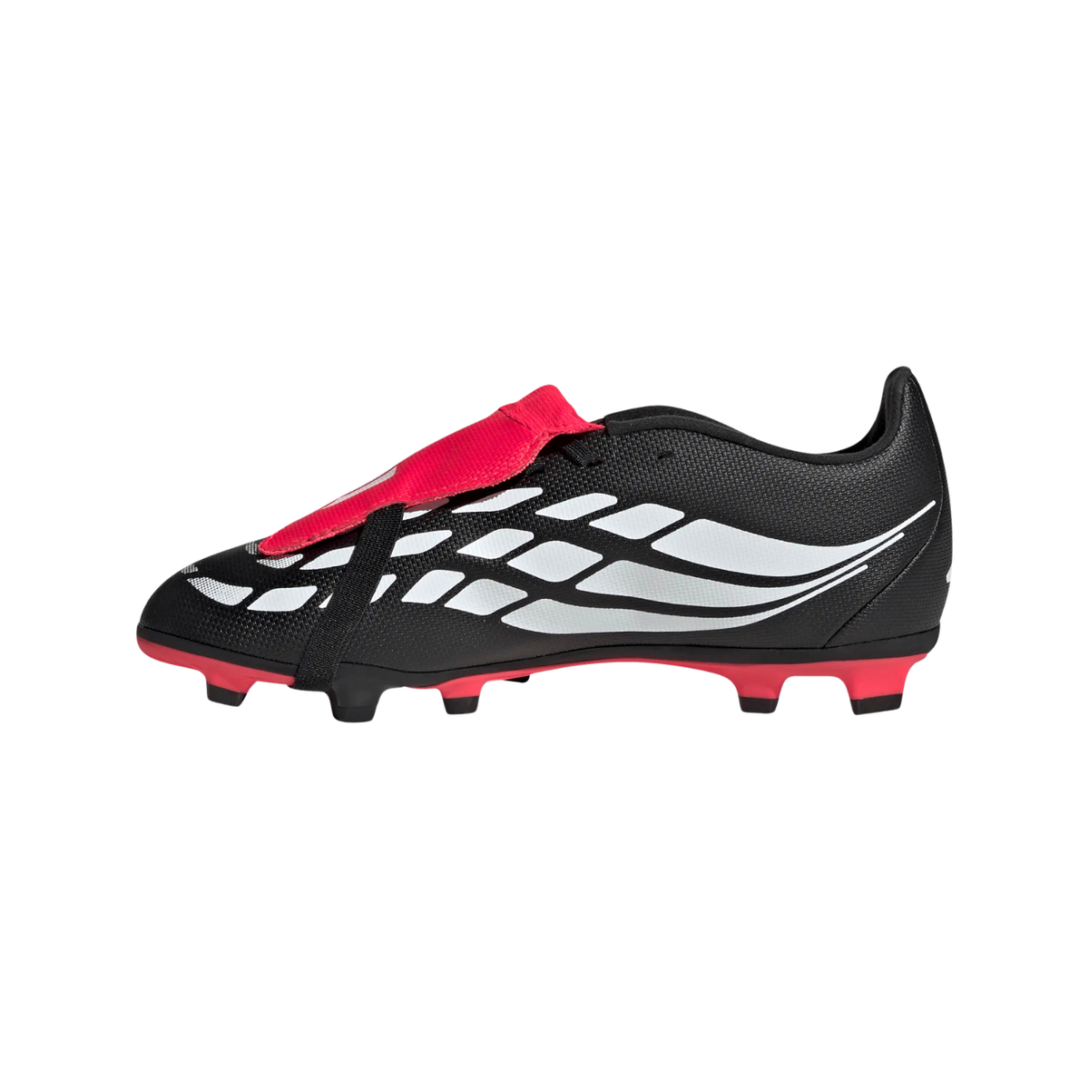 Adidas Predator Club FT FG Football Boots Kids - Black/White/Red Black White Red shoes Adidas