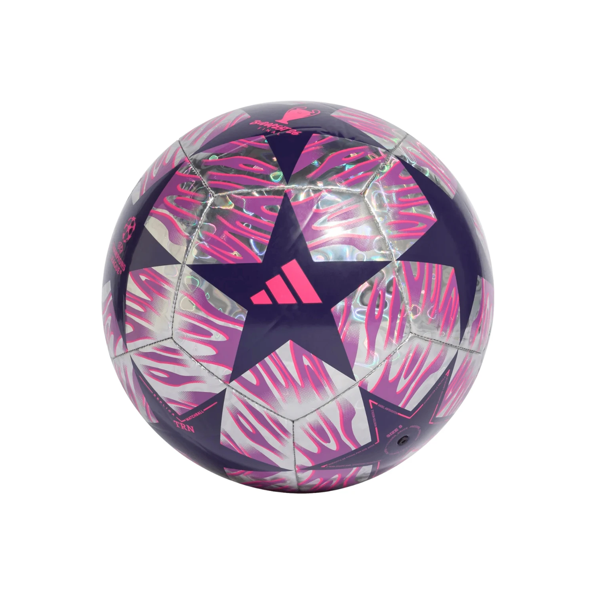 Adidas UCL Training Foil Ball, Dark Purple, front view