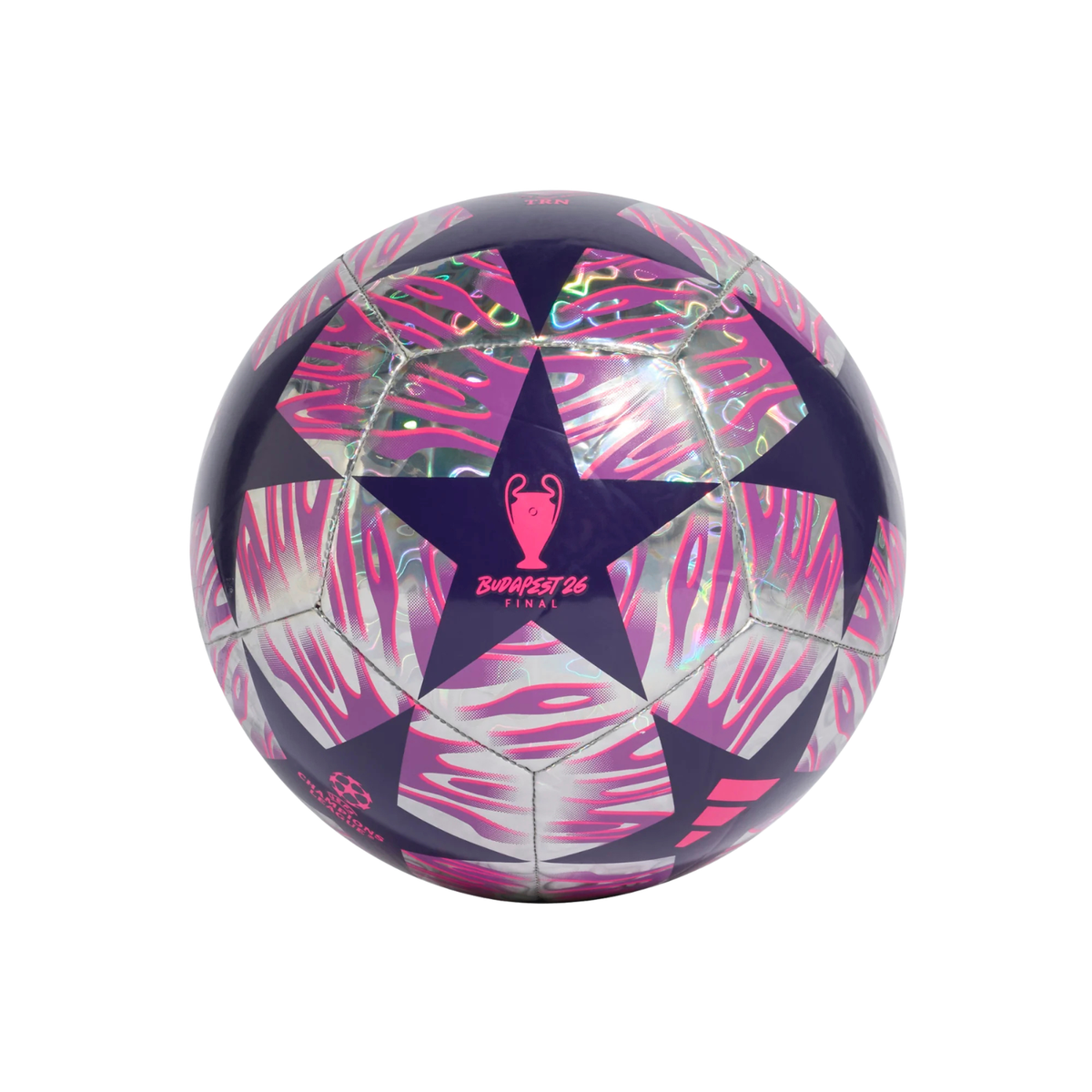 Adidas UCL Training Foil Ball, Dark Purple, back view