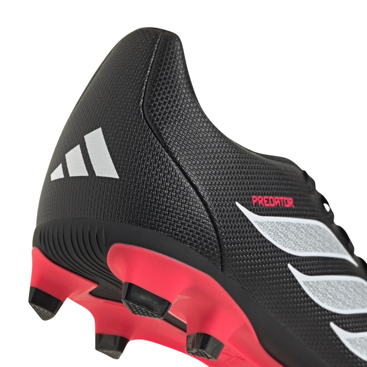 Adidas Predator Club FG/MG Football Boots - Black/White/Red shoes Adidas