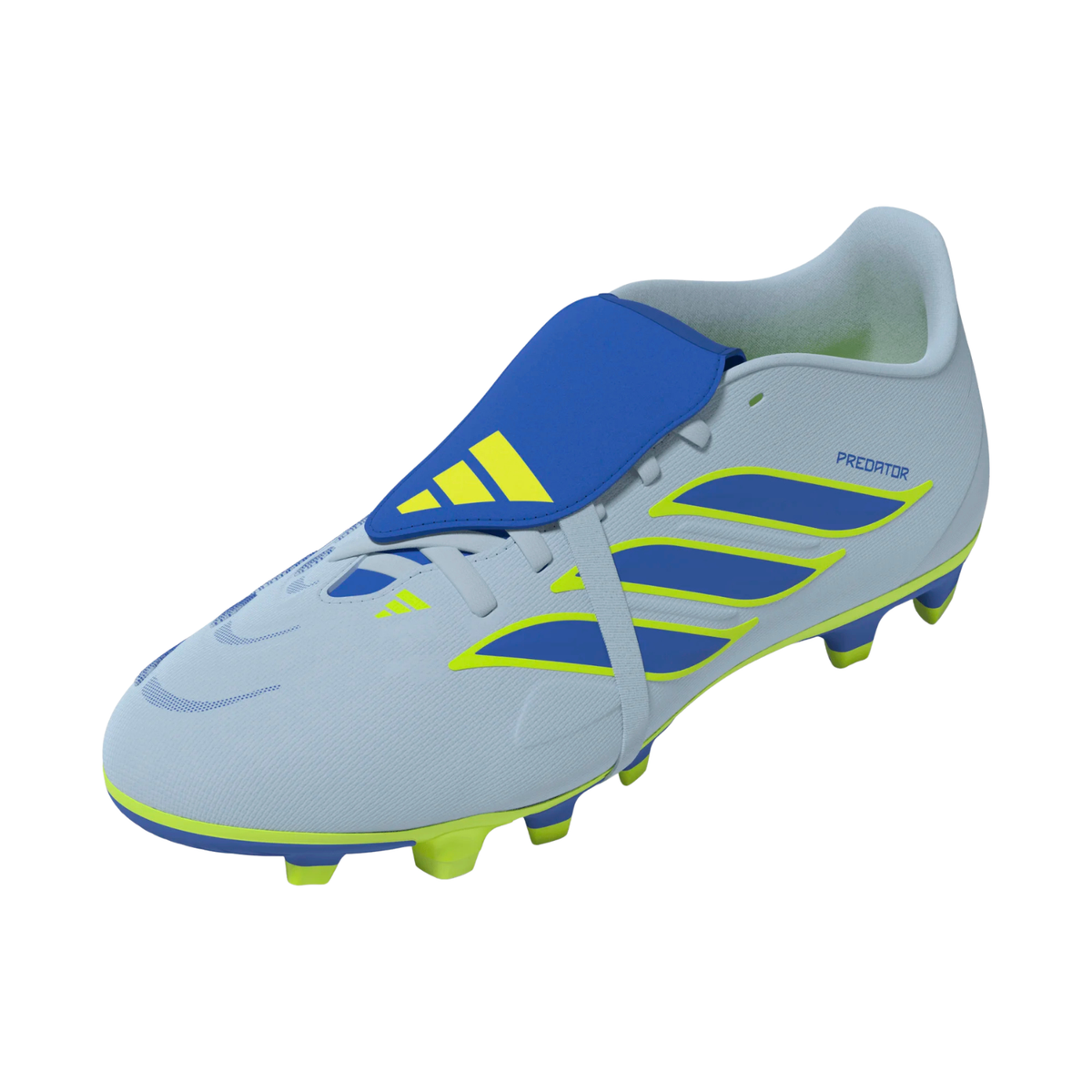 Adidas Predator Club FT FG Football Boots, Crystal Sky/Blue/yellow, alternative view