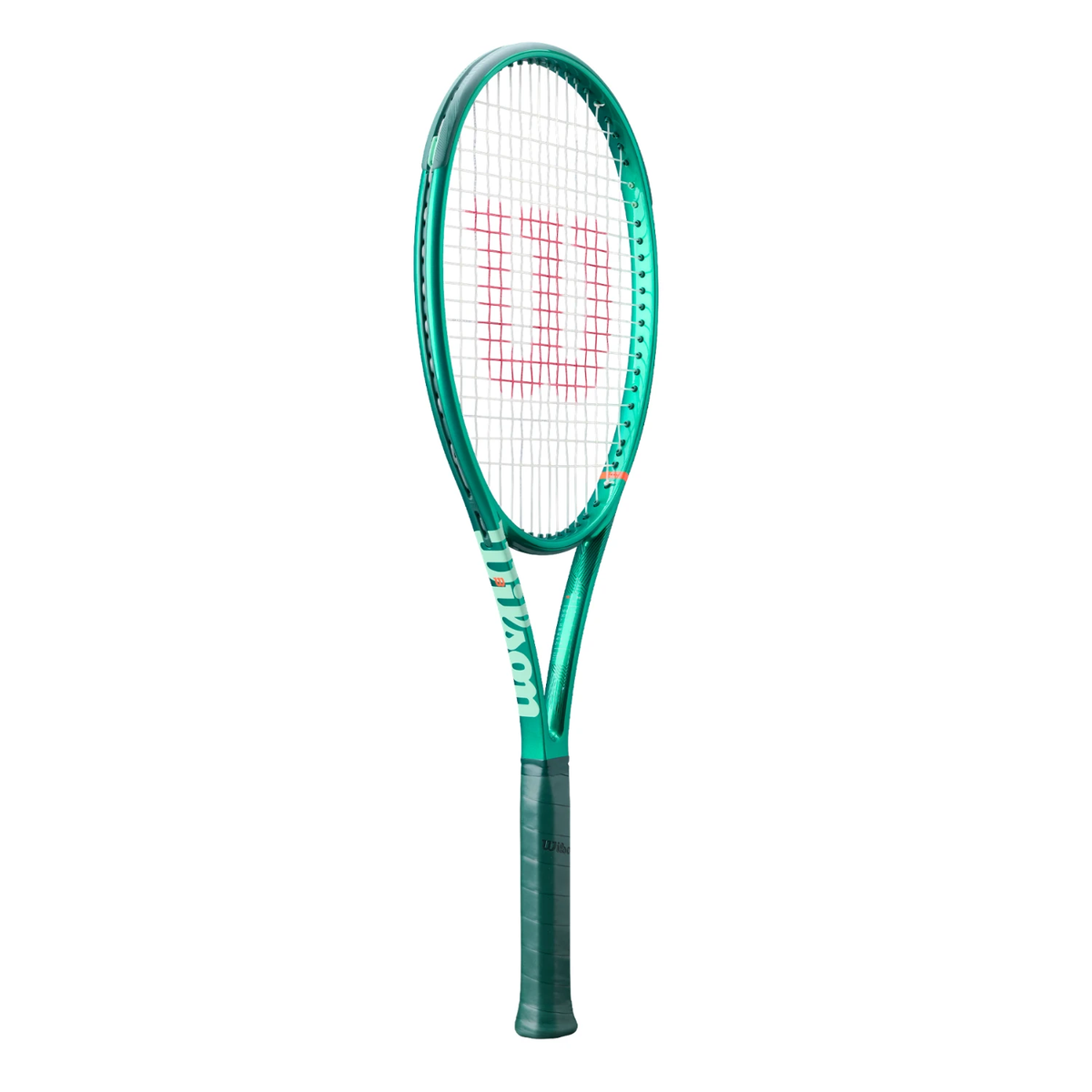 Demo Wilson Blade 98 16X19 V10 2026 Tennis Racket, Green, side view