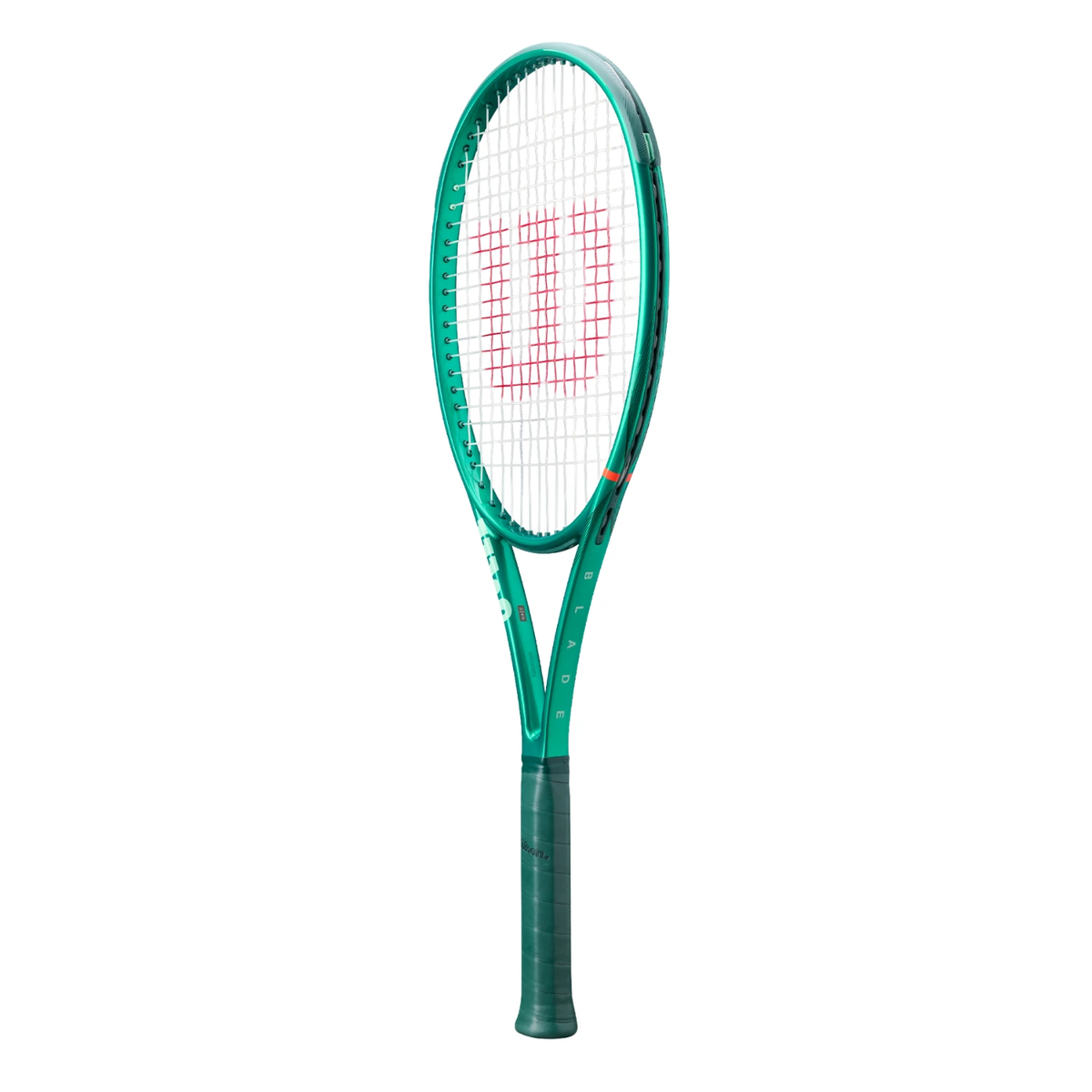Demo Wilson Blade 98 16X19 V10 2026 Tennis Racket, Green, back view