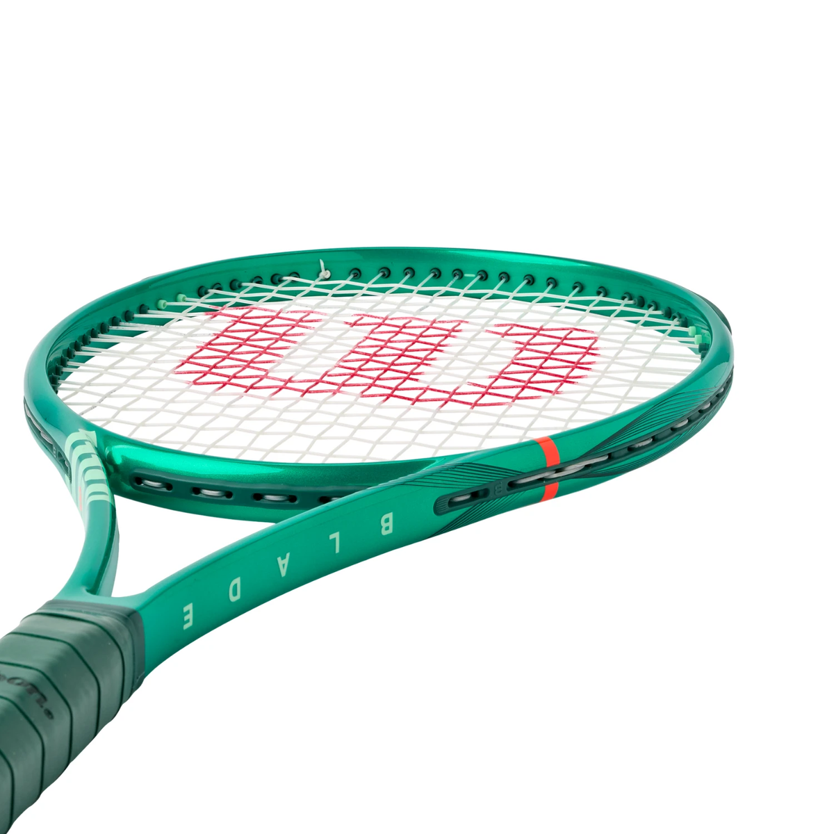 Wilson Blade 98 18X20 V10 2026 Tennis Racket, Green, detail view