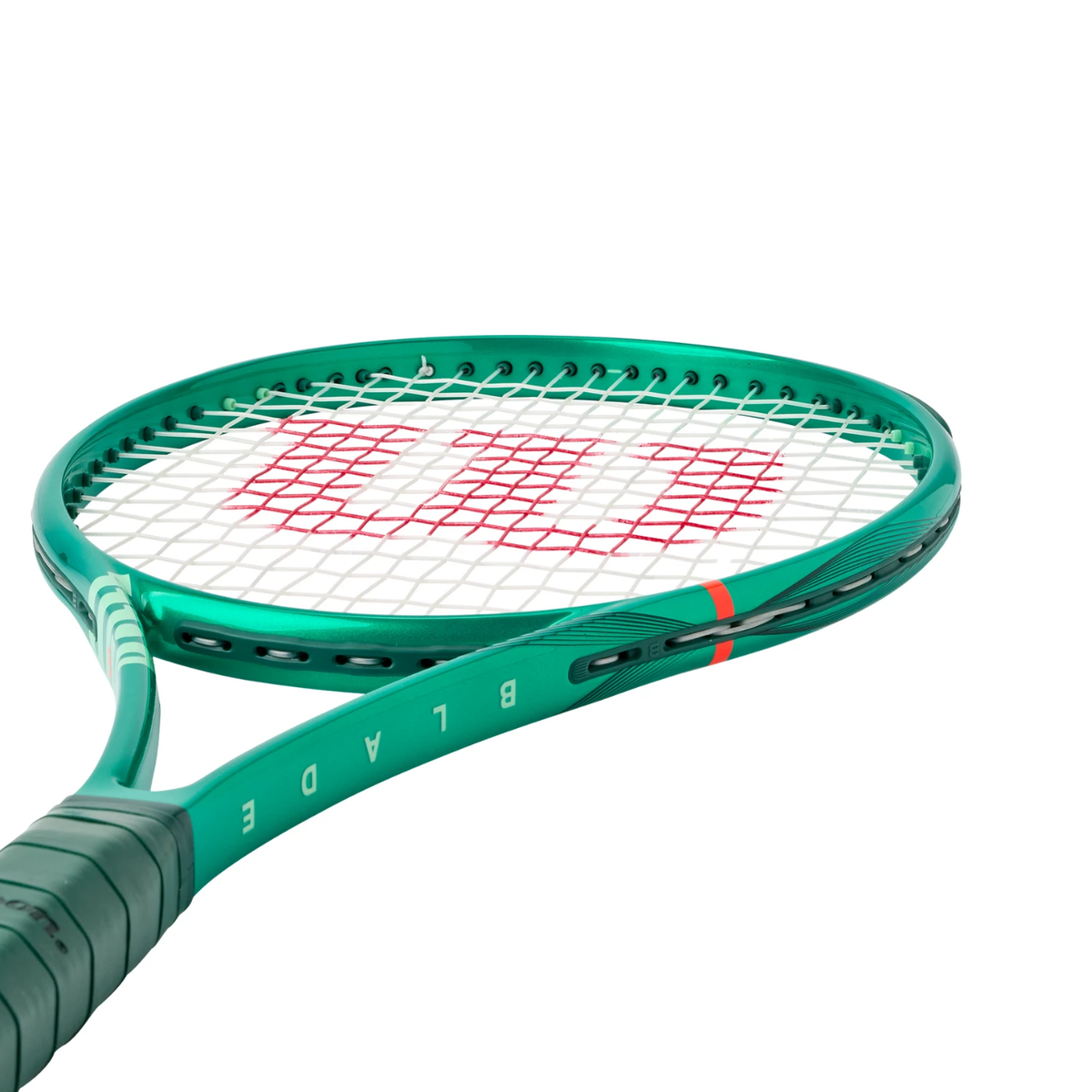 Wilson Blade 98S V10 2026 Tennis Racket, Green, detail view