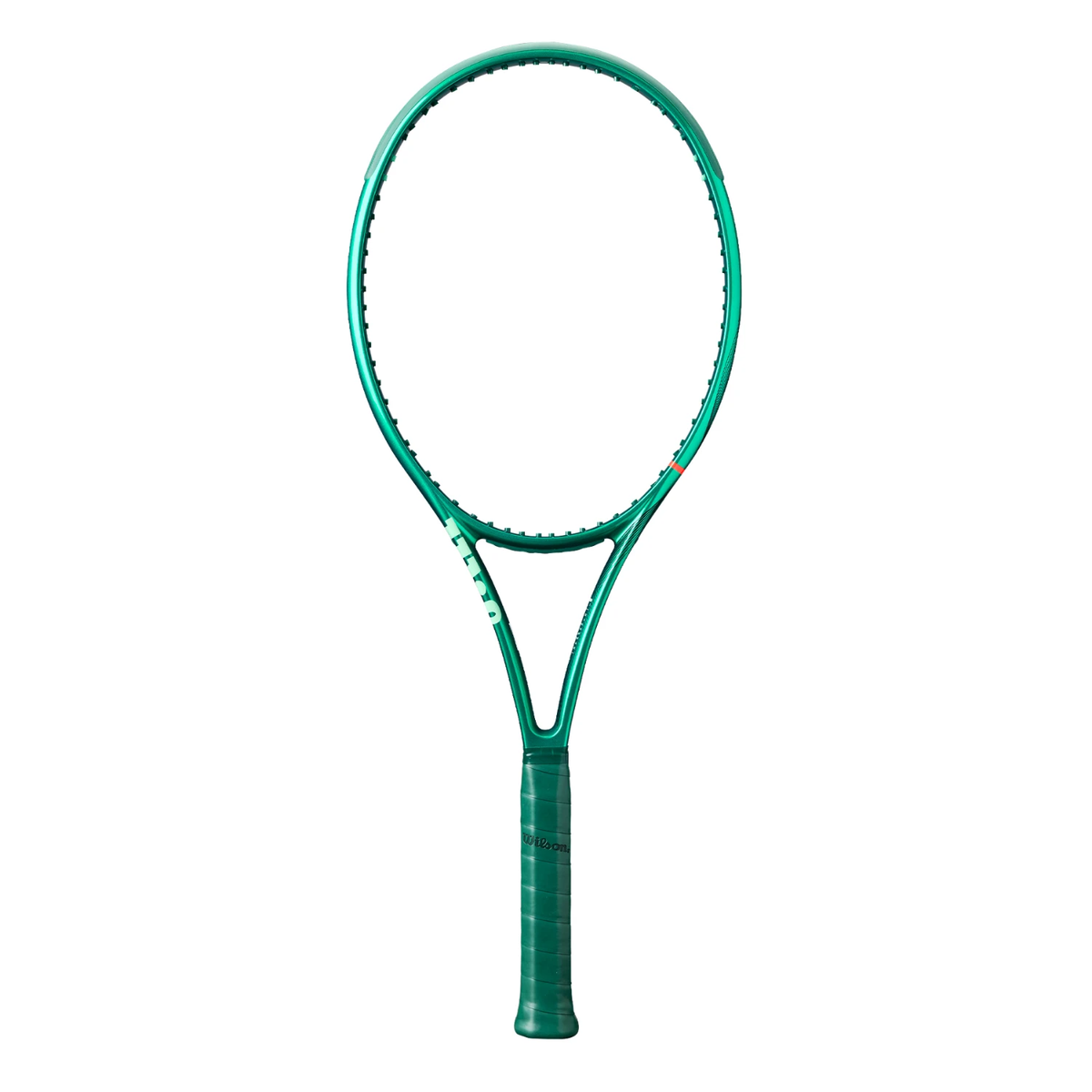 Wilson Blade 100L V10 2026 Tennis Racket, Green, close-up detail