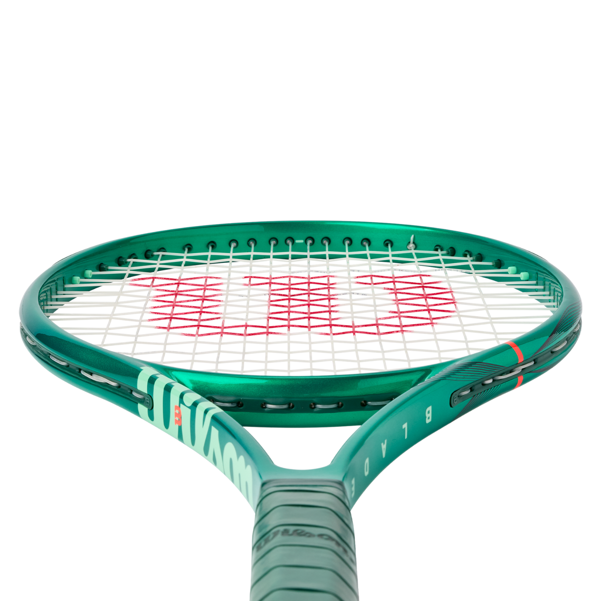 Wilson Blade 104 V10 2026 Tennis Racket, Green, detail view