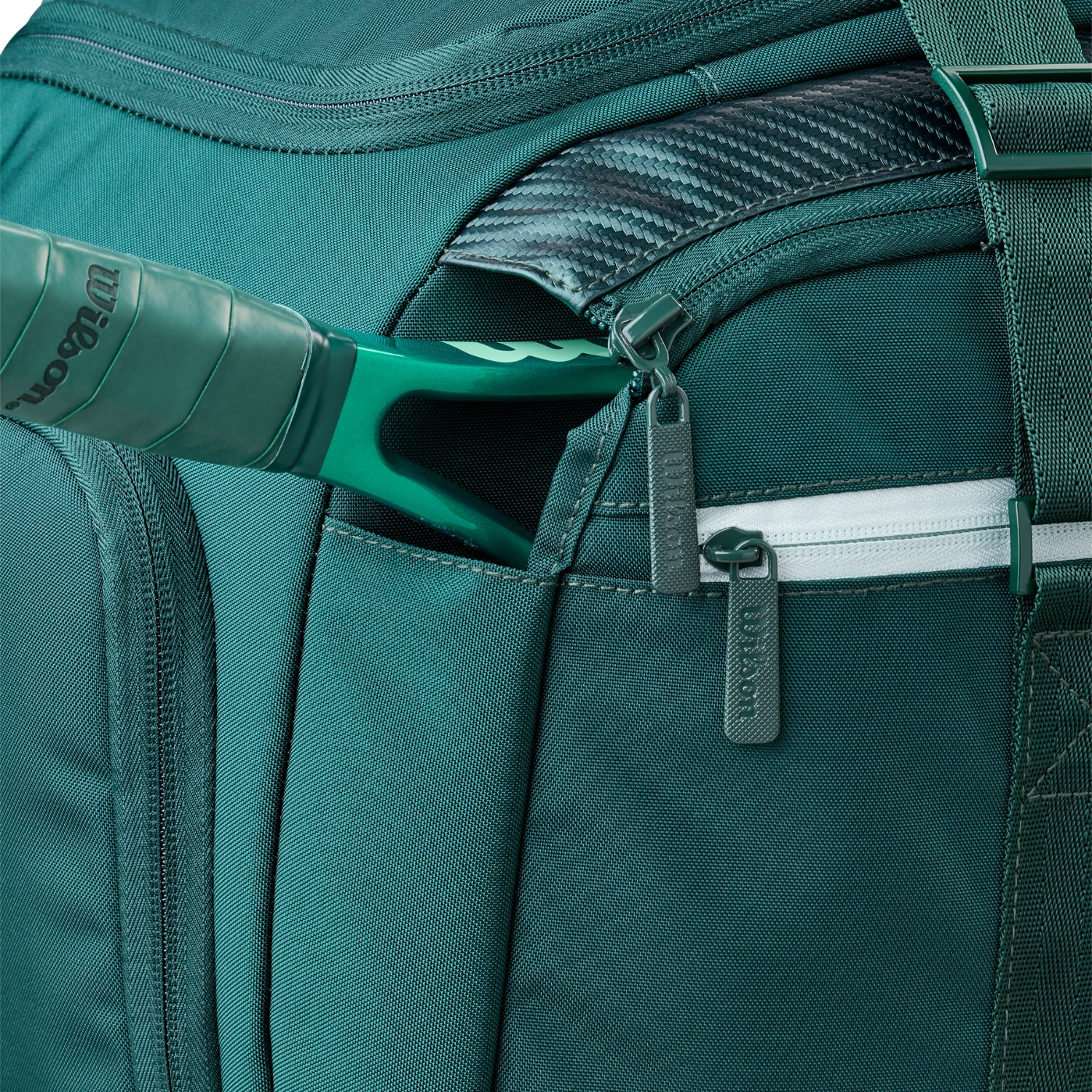 Wilson Blade V10 Small Duffle 2026, Green, close-up detail