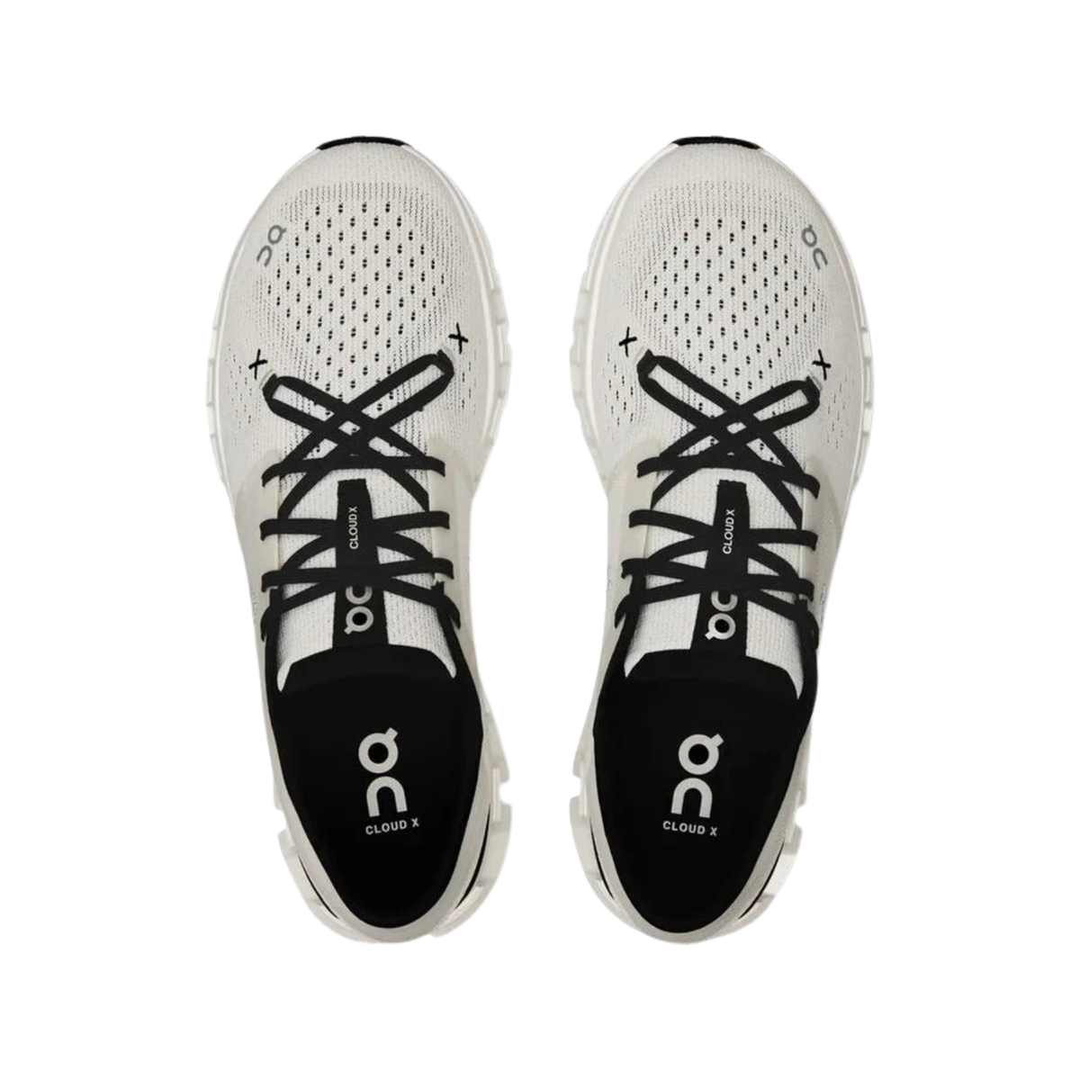 On Running Cloud X 4 Running Shoe Women - Ivory/Black Running Shoes On Running