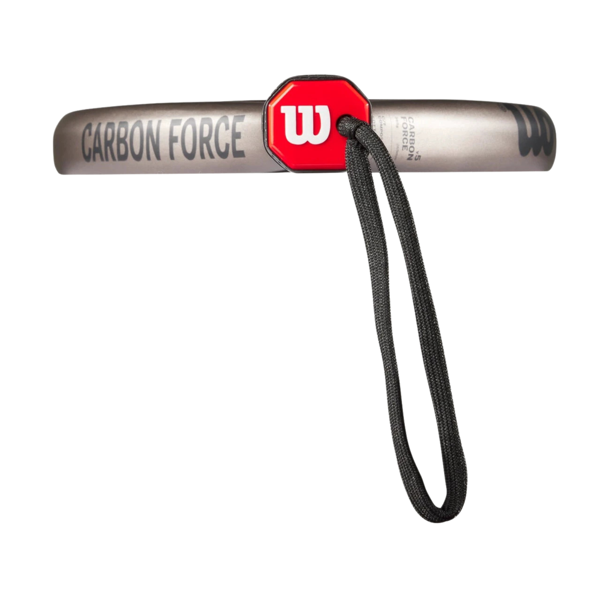 Wilson Carbon Force Padel Racket, Grey, close-up detail