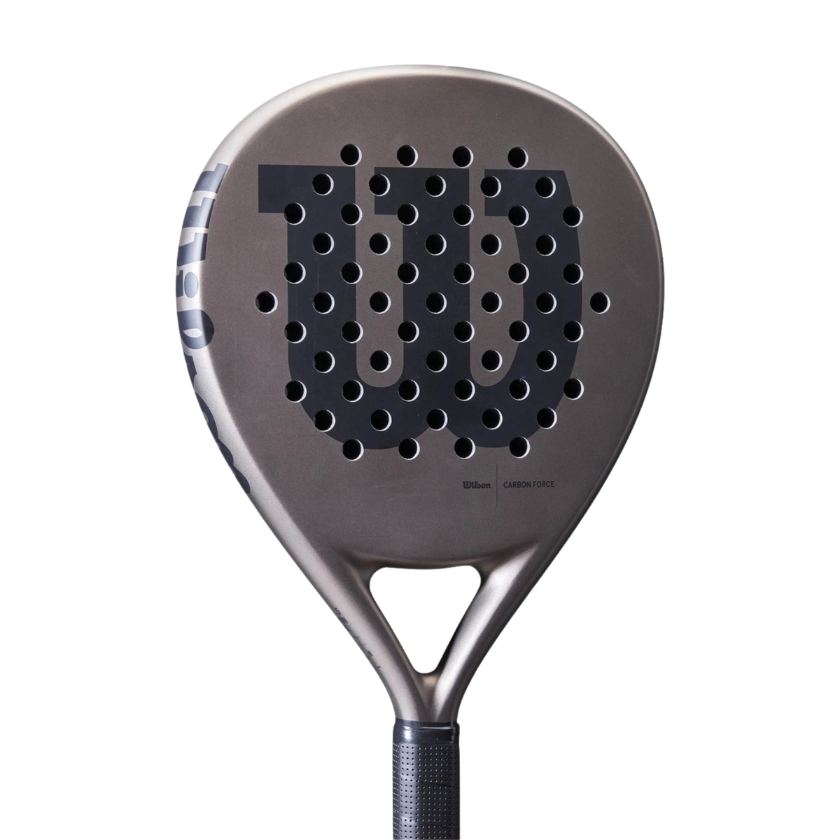 Wilson Carbon Force Padel Racket, Grey, detail view