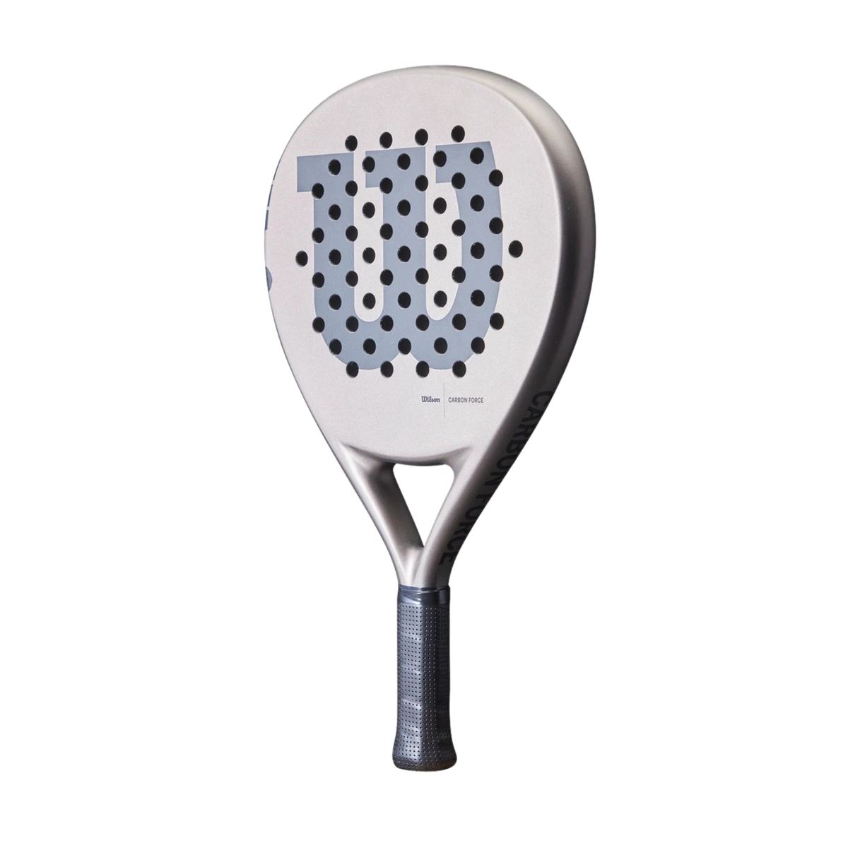 Wilson Carbon Force Padel Racket, Grey, back view