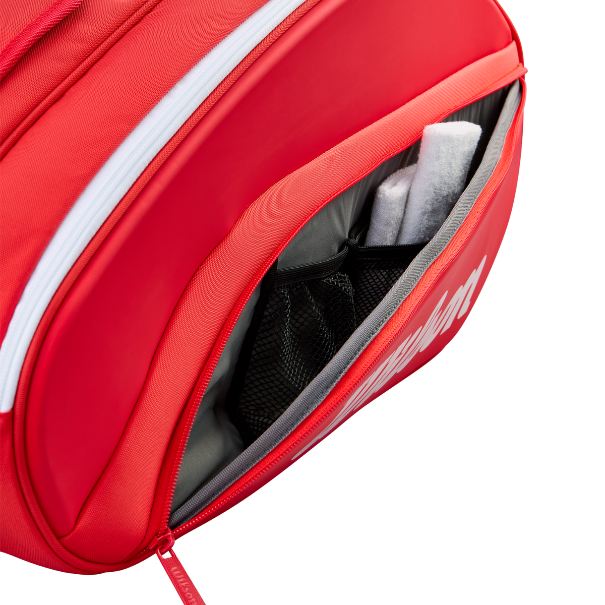 Wilson Super Tour Red Padel Bag 2026, detail view