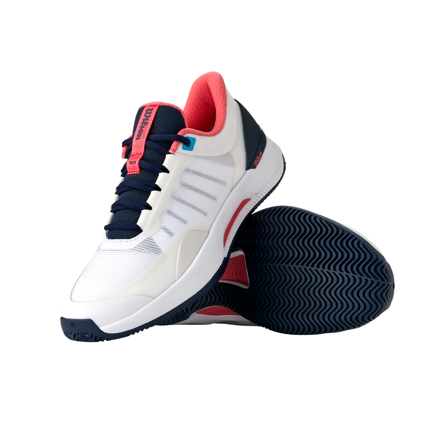Wilson Intrigue Tour Tennis Shoe Women - White/Navy Tennis Shoes Wilson