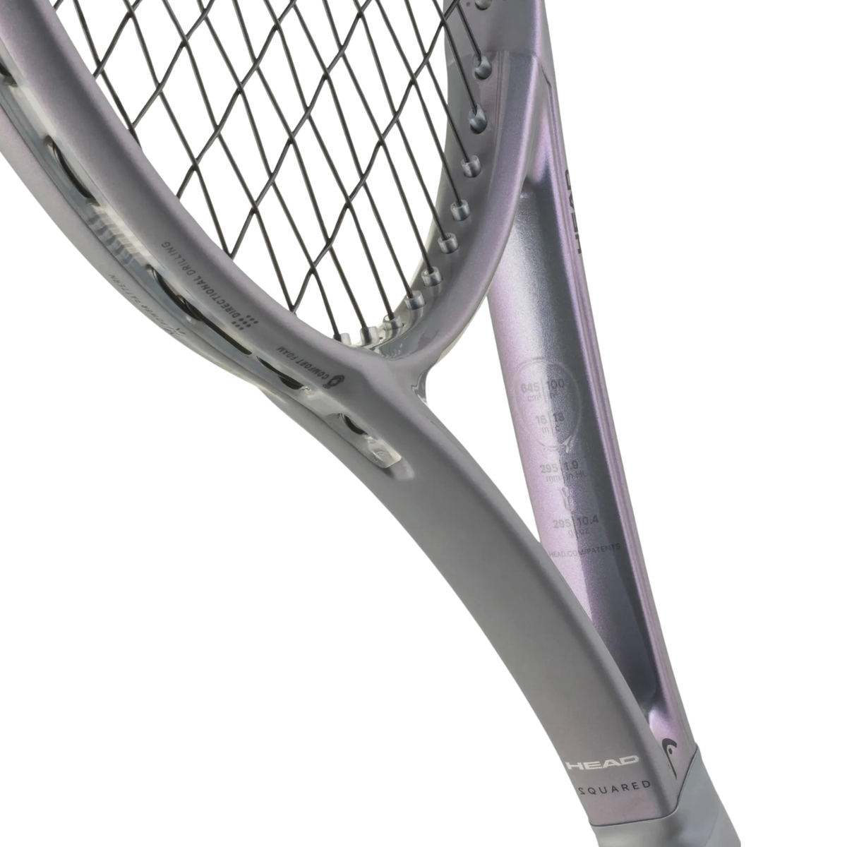 Head Squared 2026 Tennis Racket, Grey, side view