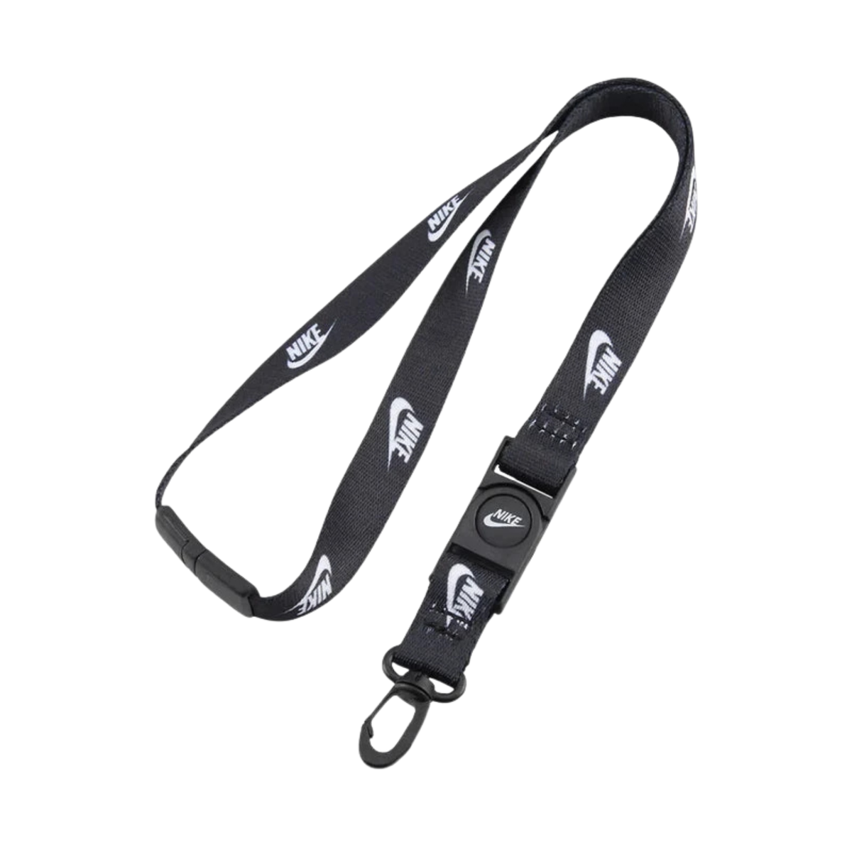 Nike Club Standard Lanyard - White/Black Black White White One Size Accessories Nike