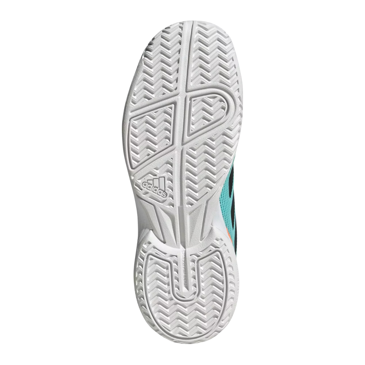 Adidas Ubersonic Tennis Shoes Kids, Aqua, side view
