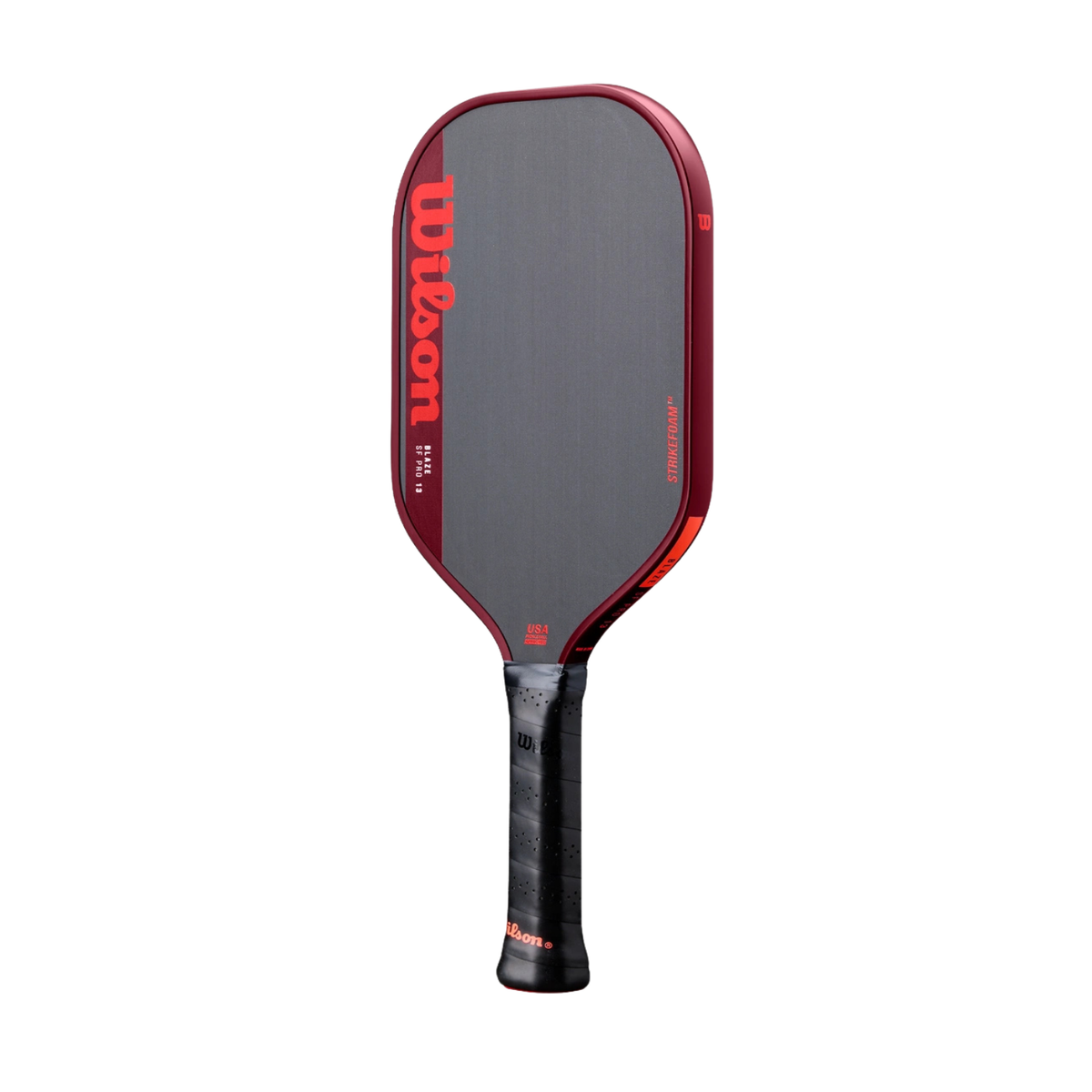 Wilson Blaze SF Pro 13 2026 Pickleball Paddle, Black/Red, back view