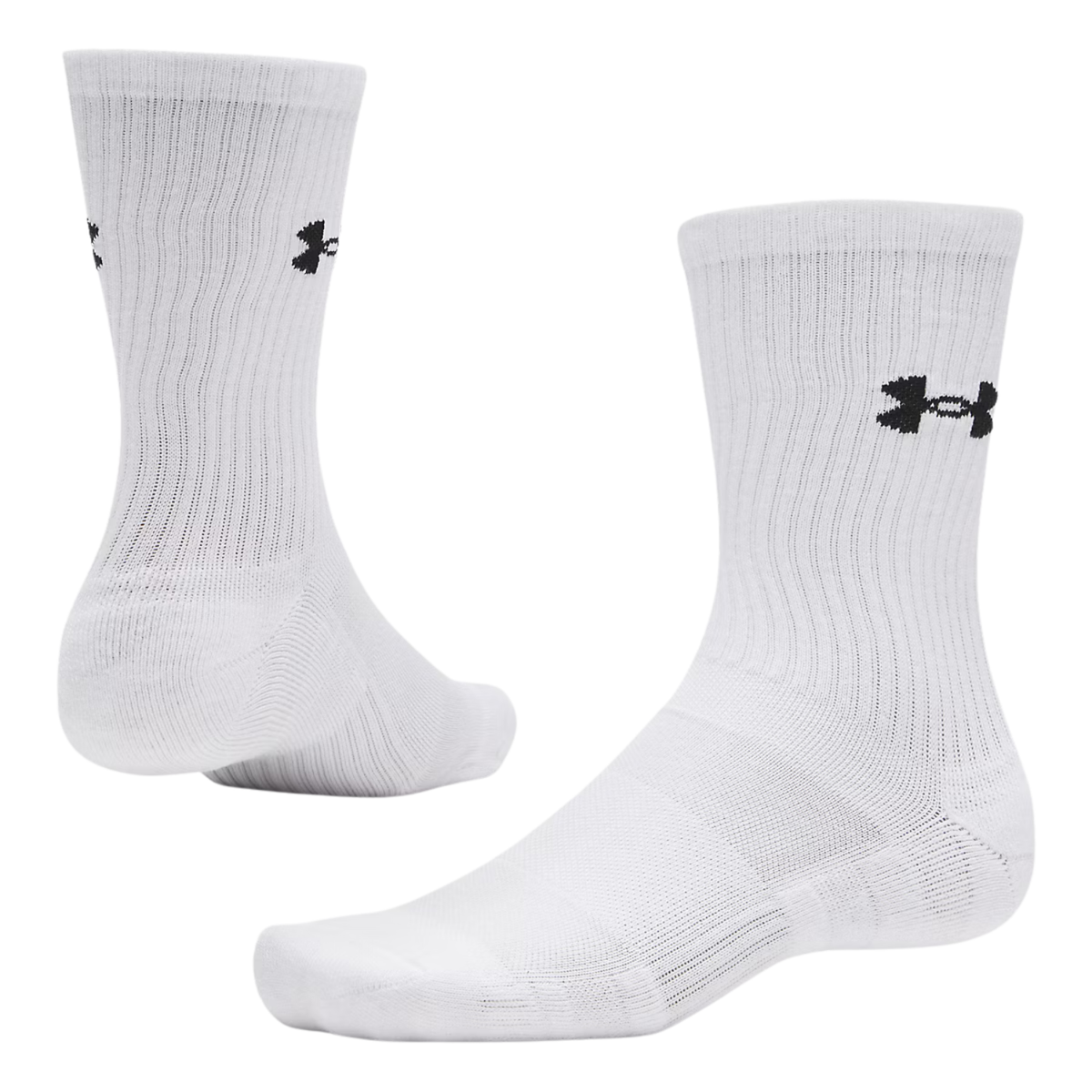 Under Armour Performance Cotton 3Pk Crew Socks Unisex - White Clothing Under Armour