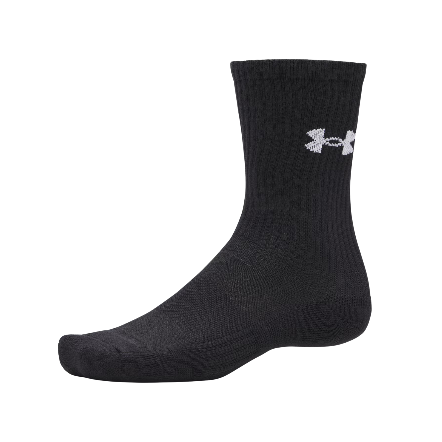 Under Armour Performance Cotton 3Pk Crew Socks Unisex - White/Steel Clothing Under Armour