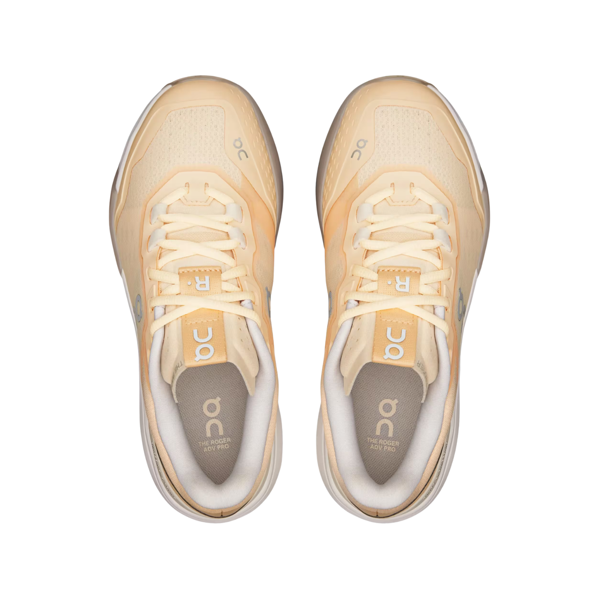 On Running The Roger ADV Pro Tennis Shoe Women - Blonde/Gardenia Running Shoes On Running