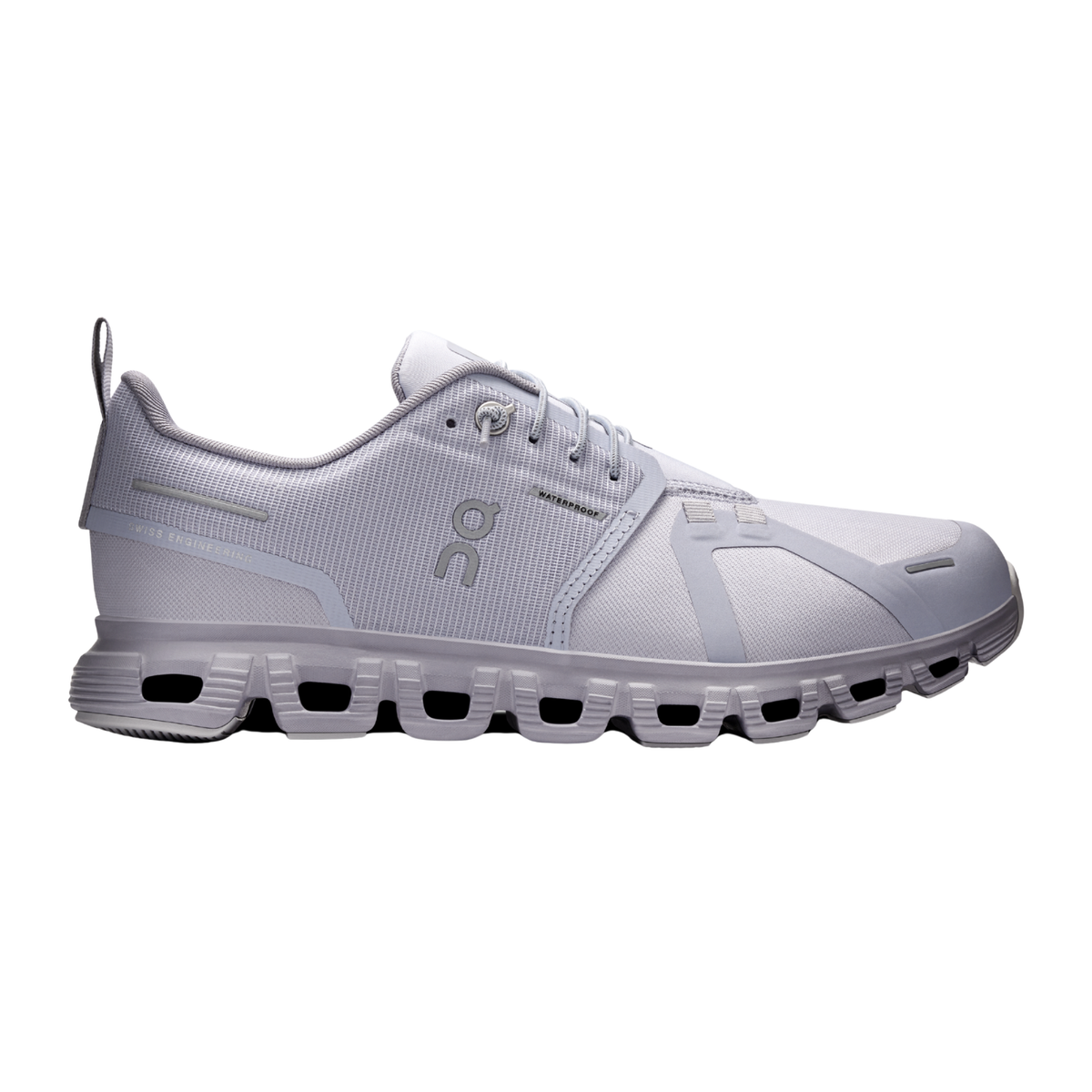 On Running Cloud 6 Waterproof Running Shoe Women, Nimubus/Lilac, back view