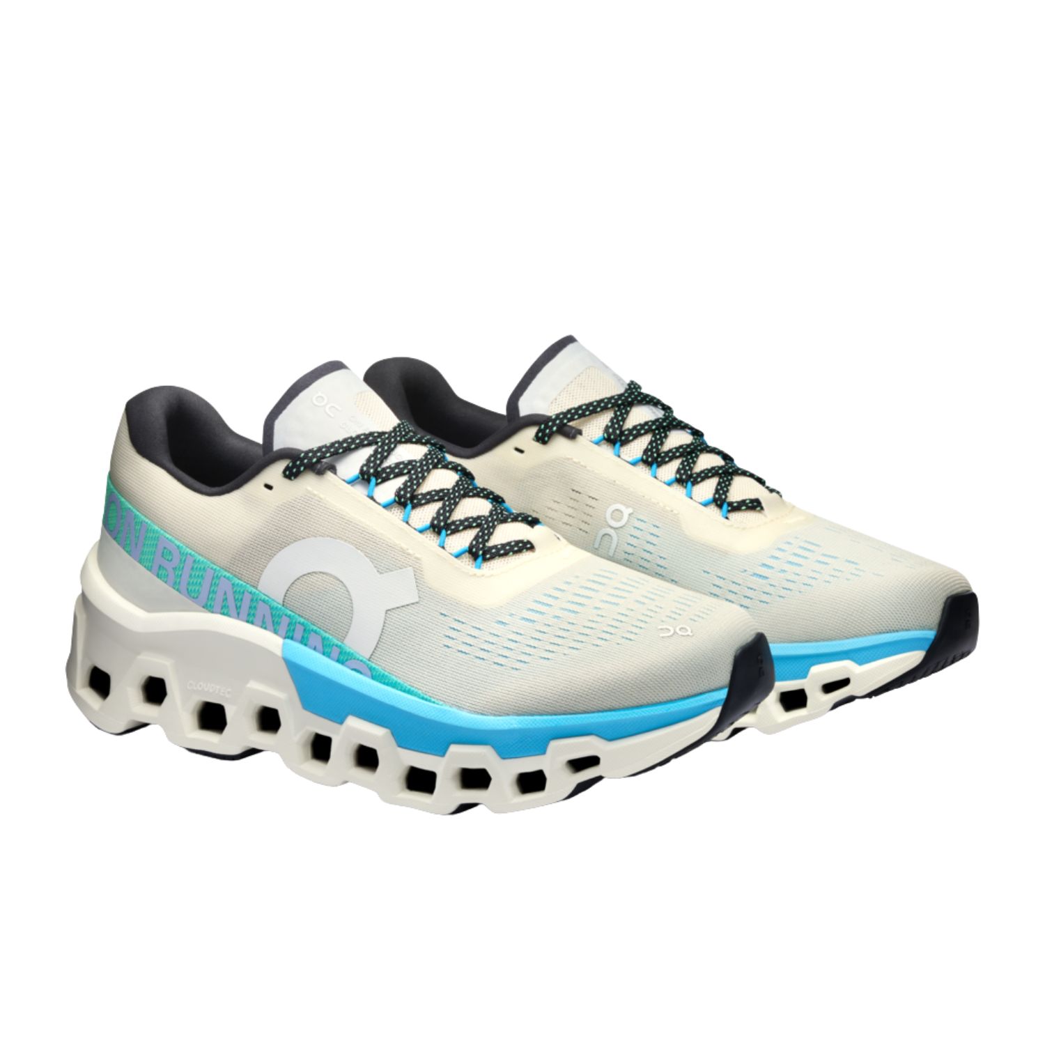 On Running Cloudmonster 2 Running Shoes Women - Cream/Horizon Running Shoes On Running